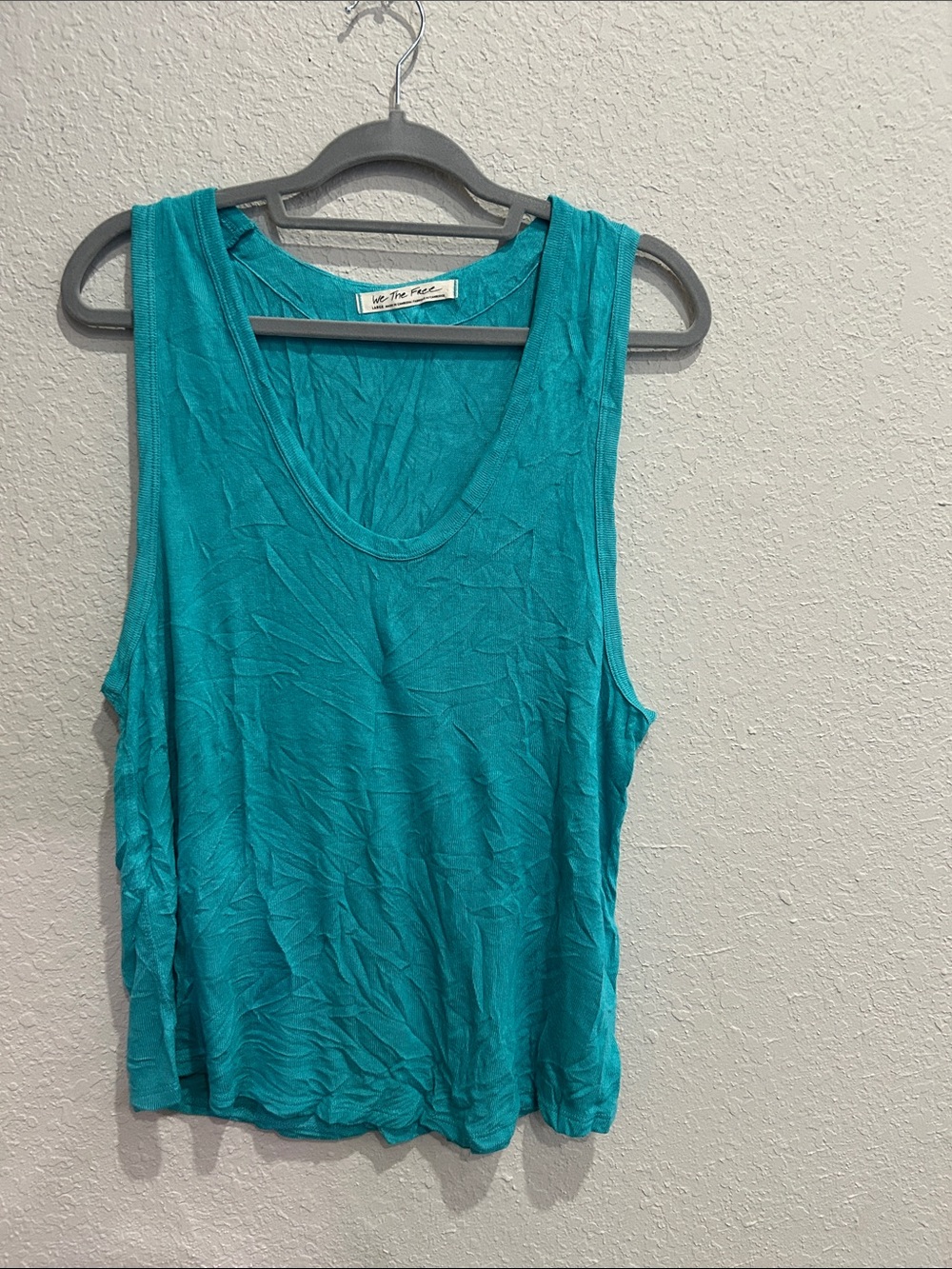 We The Free Teal Scoop Neck Tank - Vibrant Teal